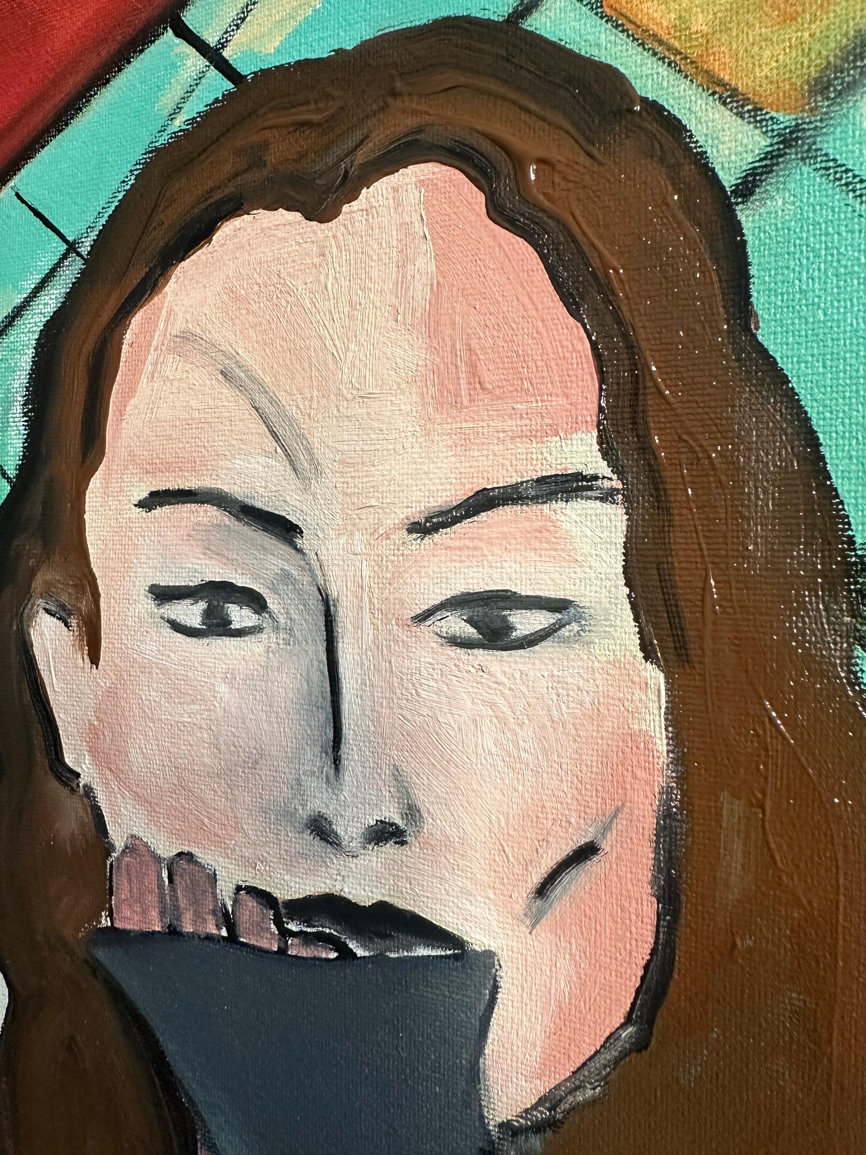 Protesta silenciosa. Pintura original - Painting Contemporáneo de Roxana Khonkulova