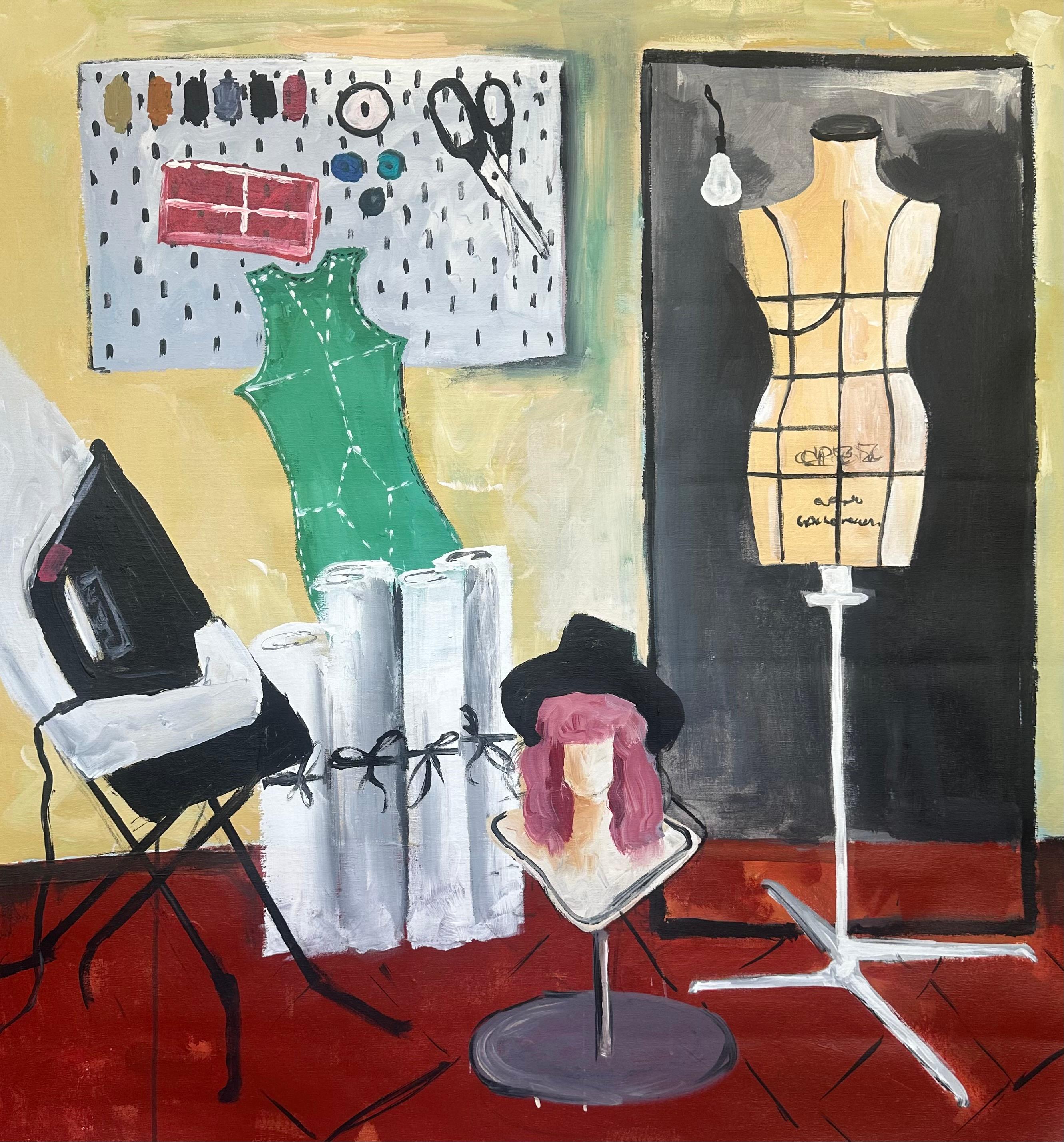 Roxana Khonkulova Interior Painting – Die transparente Zeit der Schöpfung. Original-Gemälde
