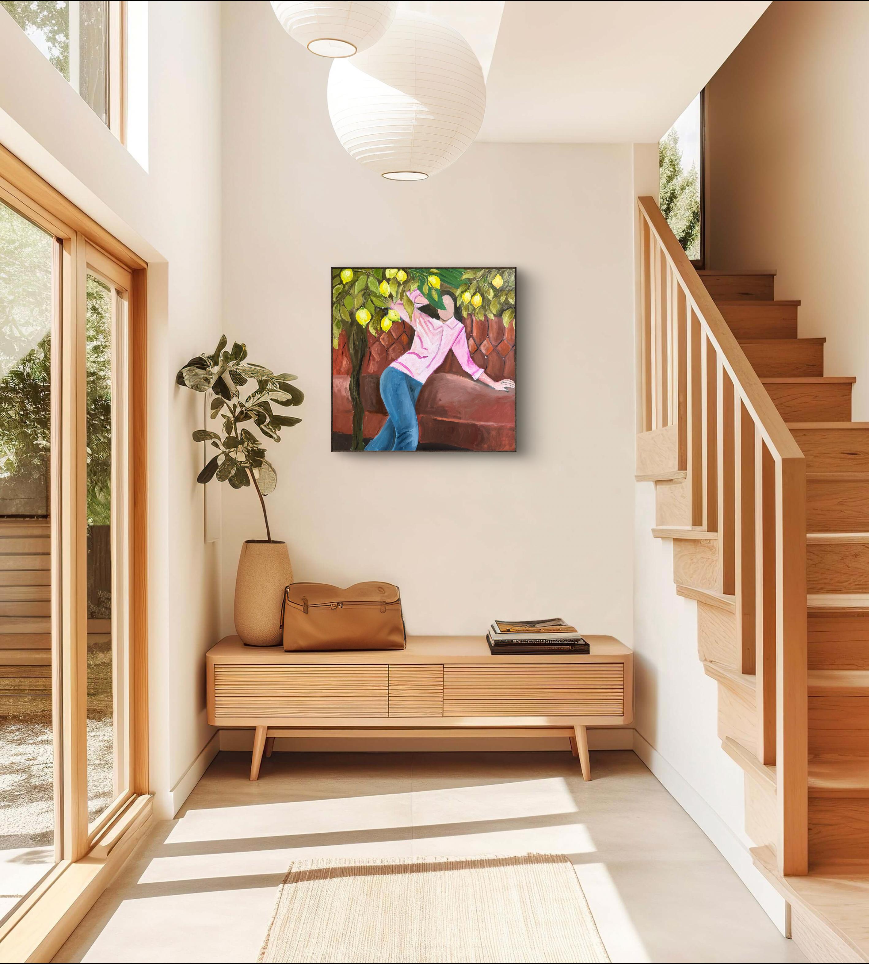 Sotto l'albero dei limoni. Pittura originale in vendita 1
