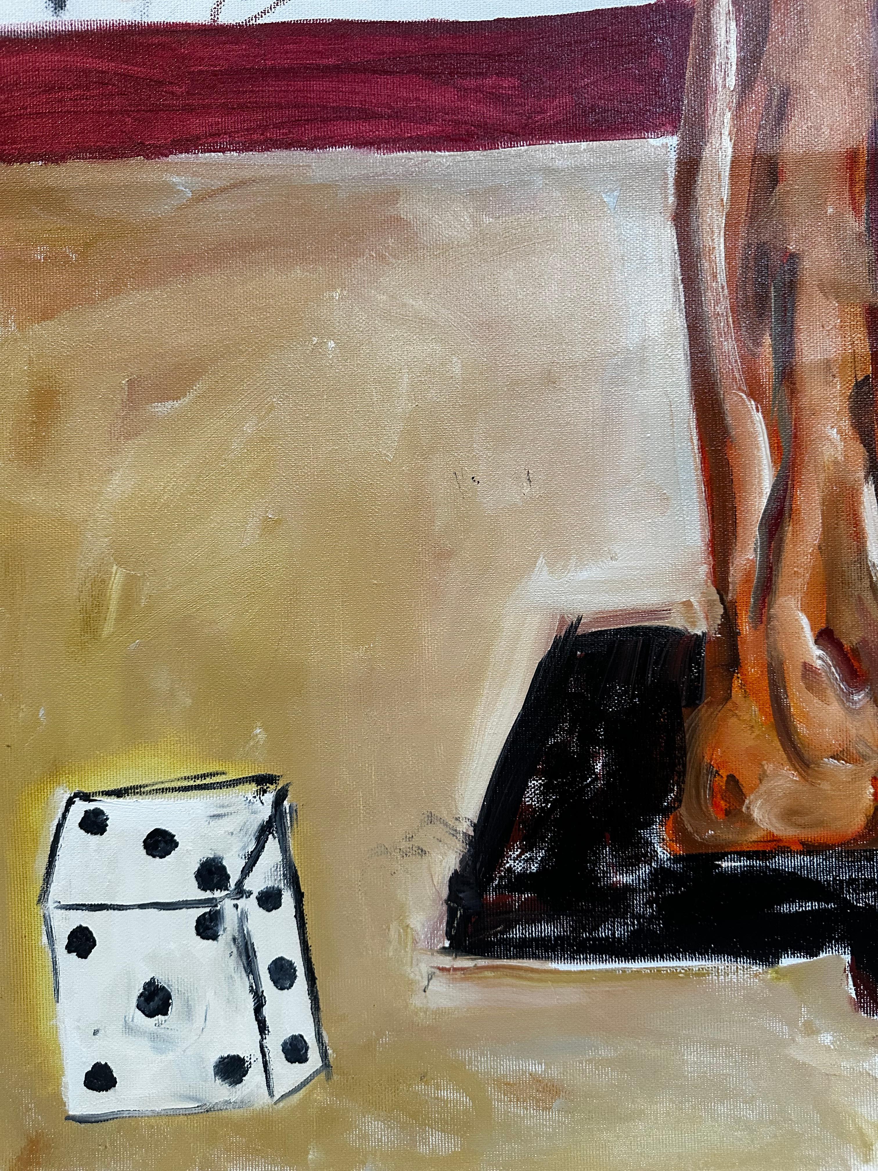 Unprocessed desire - Contemporain Painting par Roxana Khonkulova