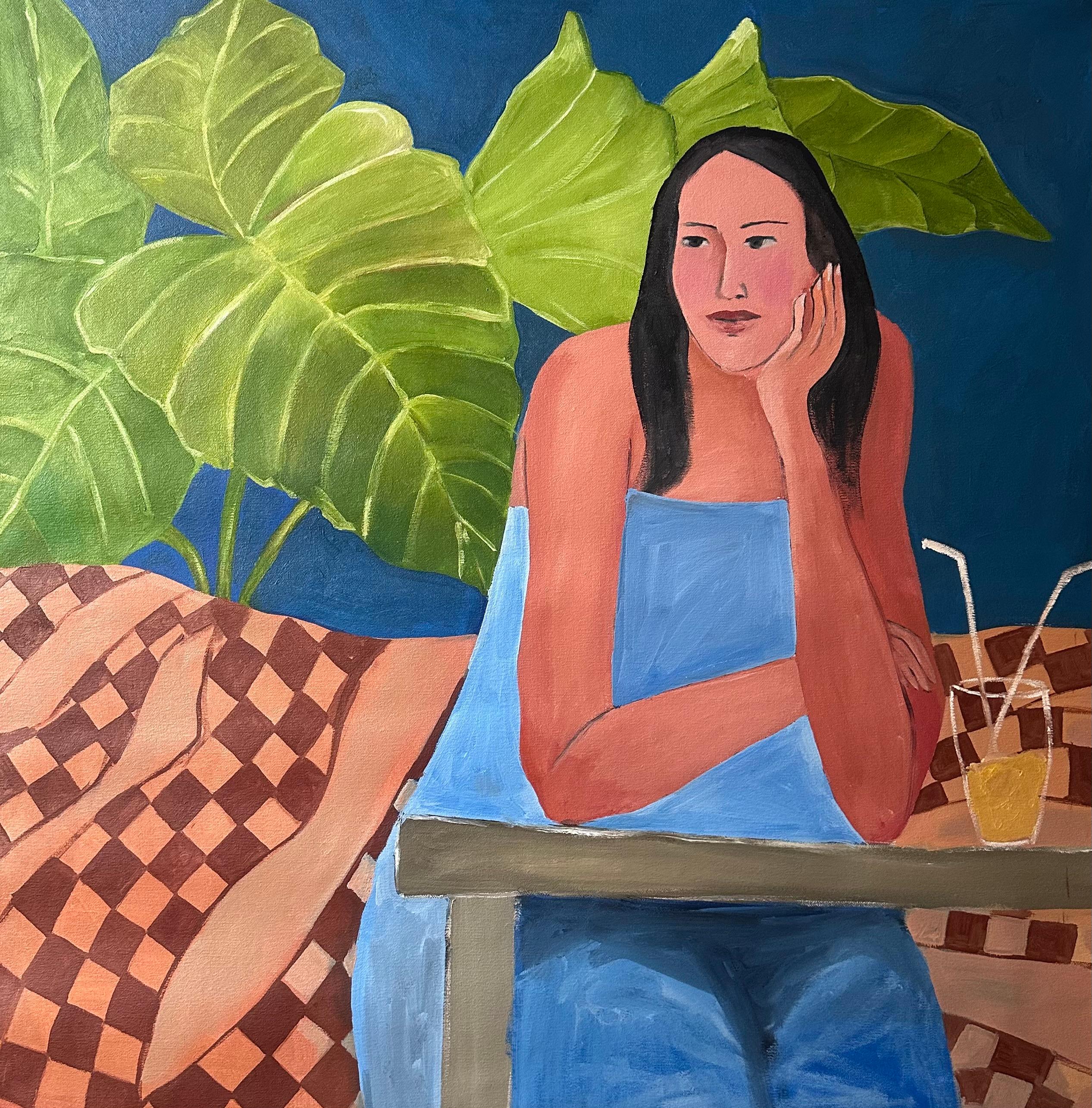 Notte calda. pittura ad olio - Painting di Roxana Khonkulova