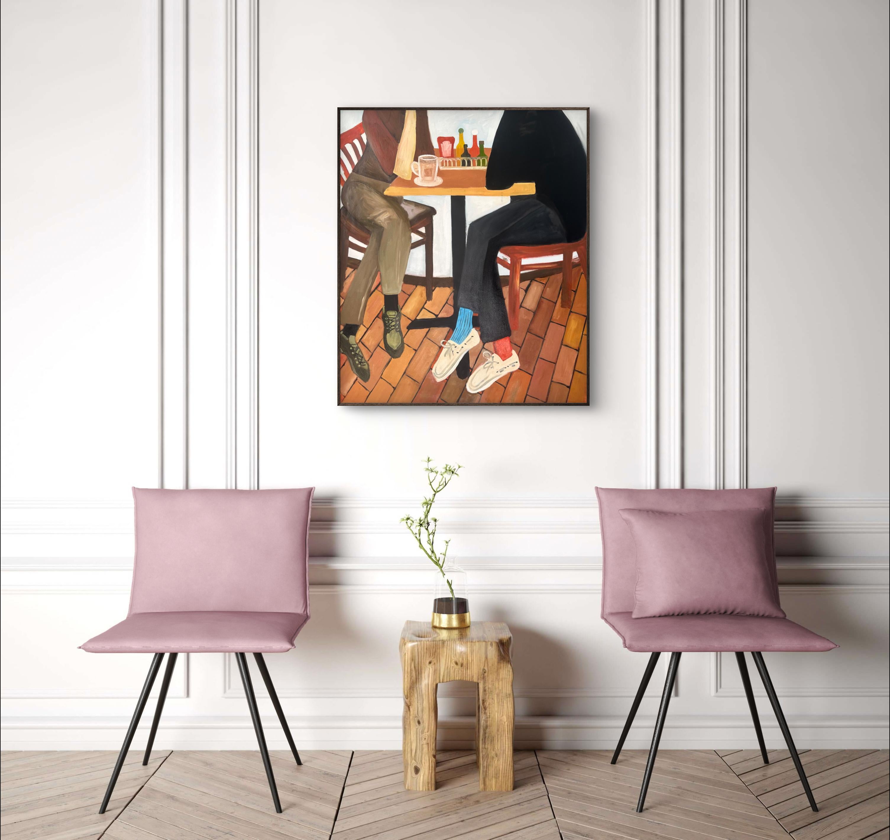 Tu, io, la pausa, il venerdì. Pittura originale 1