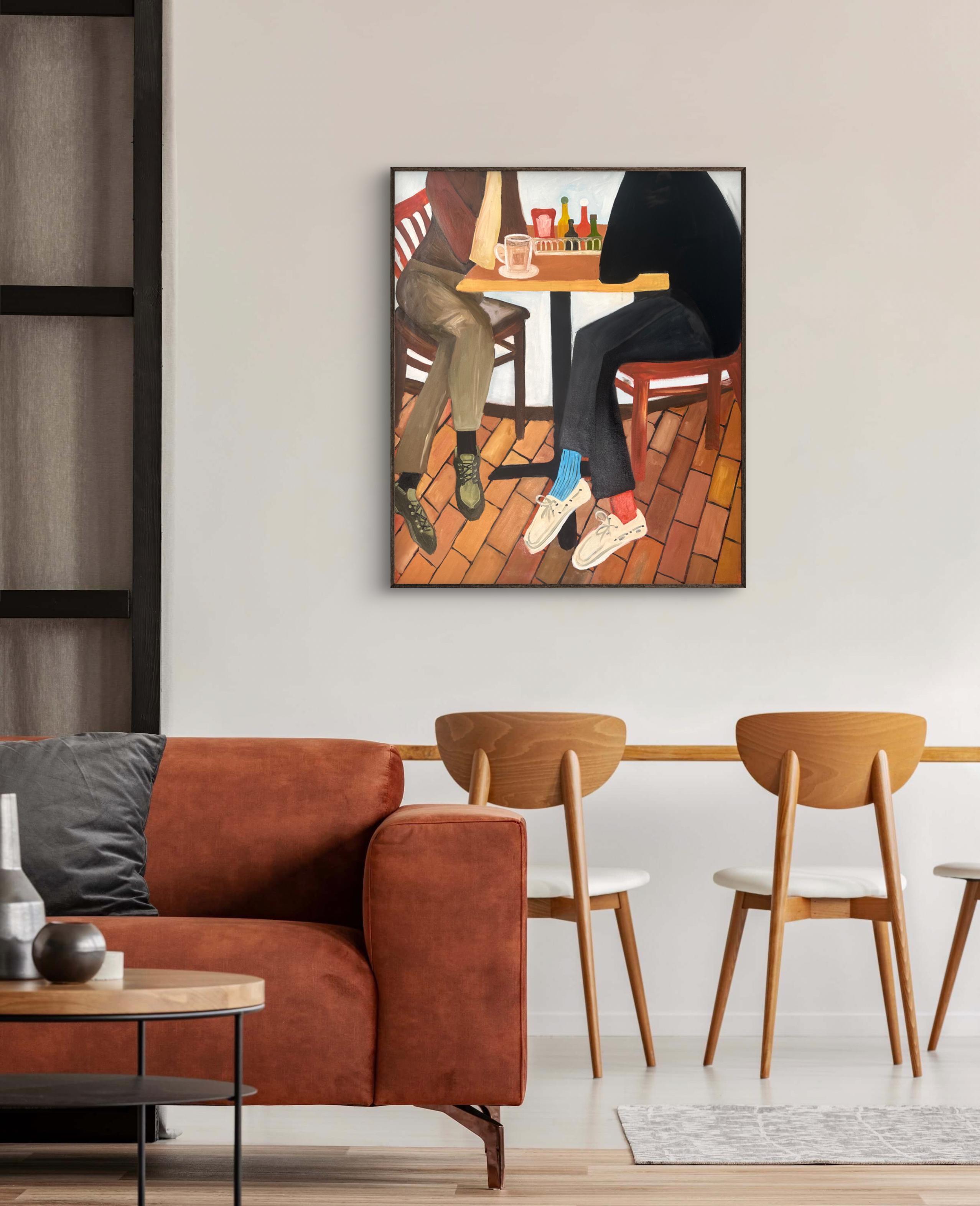 Tu, io, la pausa, il venerdì. Pittura originale 3