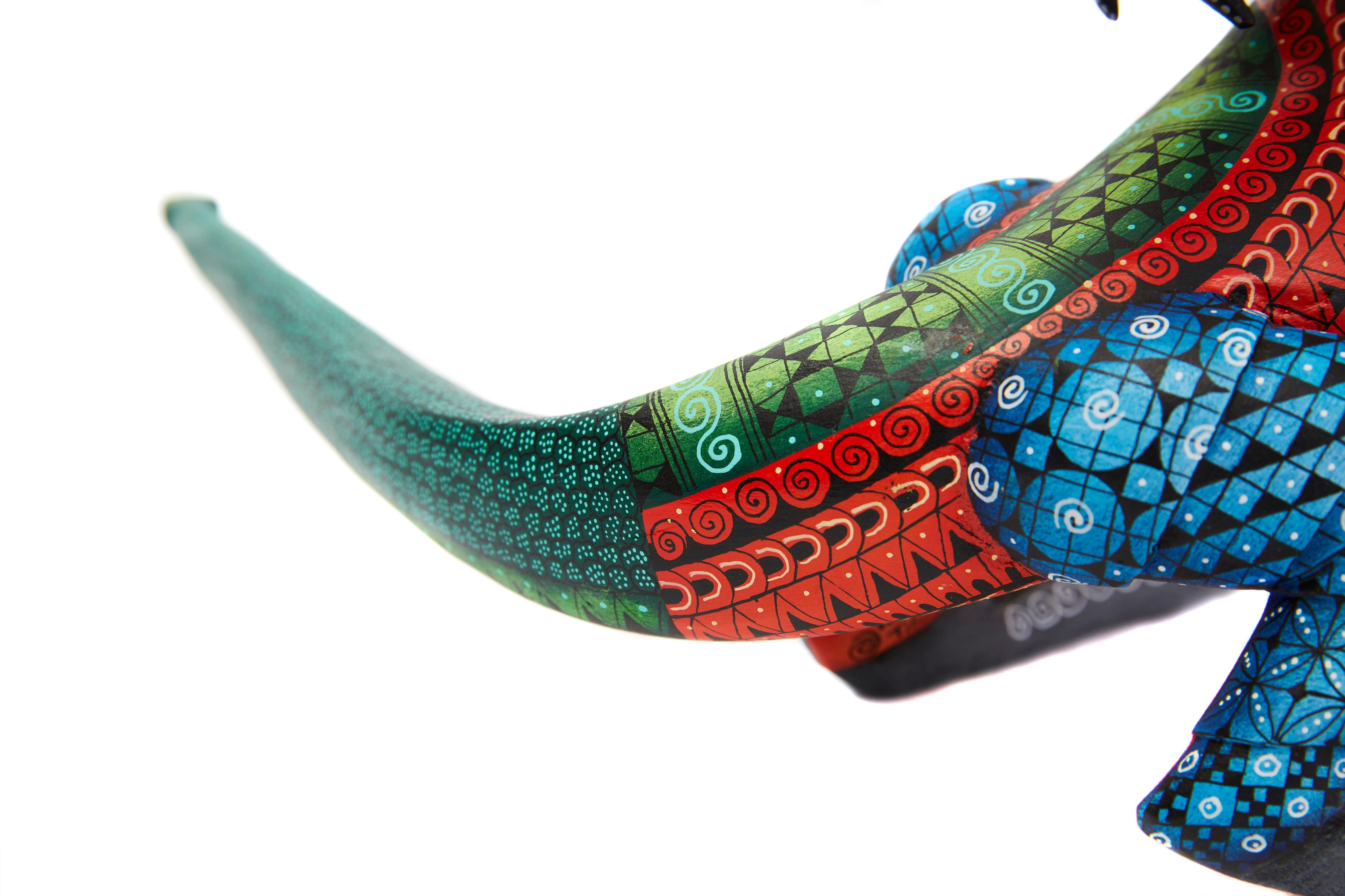 Dragon Fantastico - Fantastic Dragon Alebrije - Mexican Folk Art - Wood Carving  5