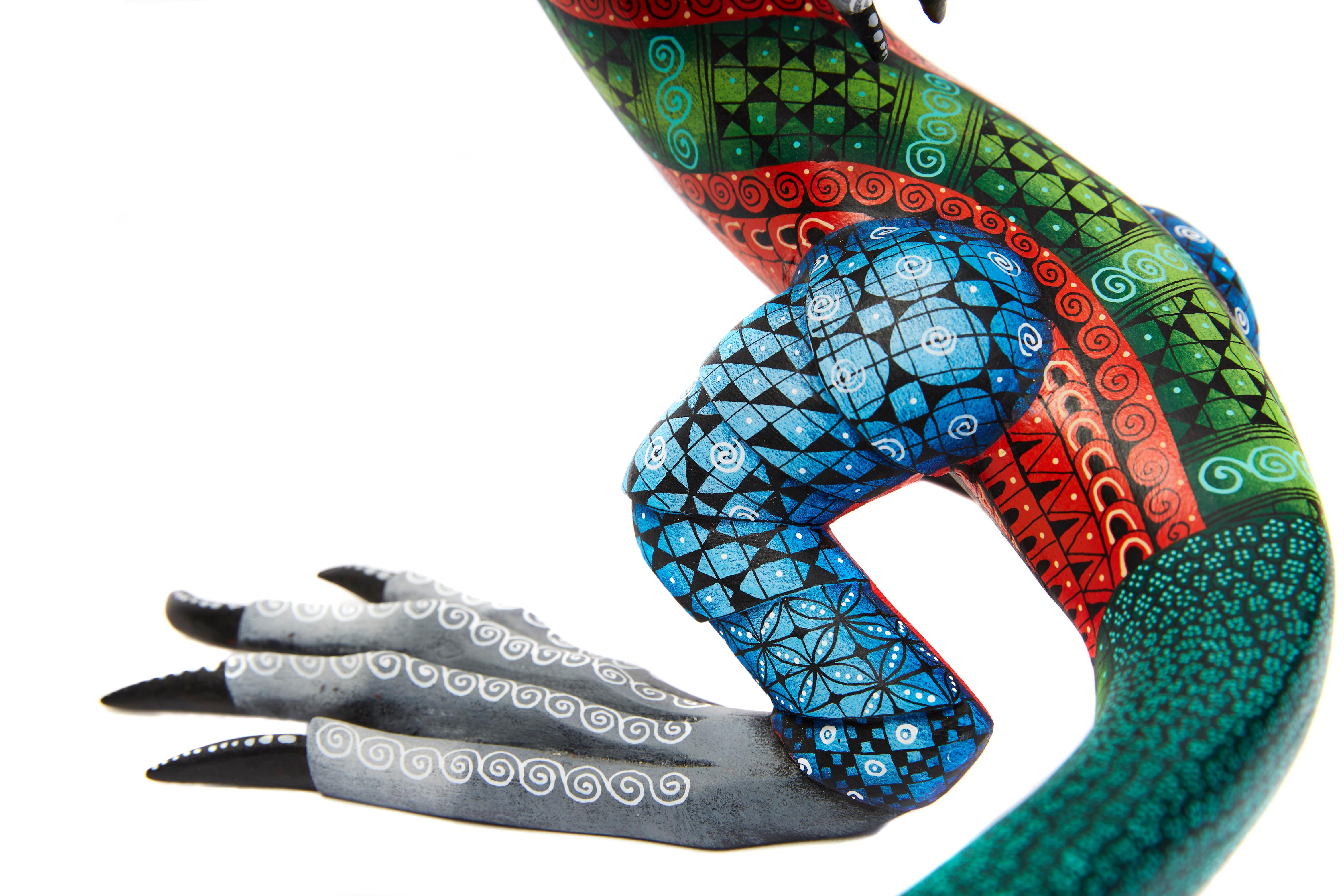 Dragon Fantastico - Fantastic Dragon Alebrije - Mexican Folk Art - Wood Carving  For Sale 6