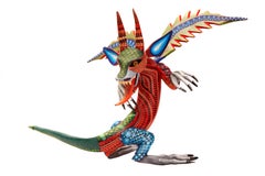 Drago Fantastico - Drago fantastico Alebrije - Arte popolare messicana - Wood Carved