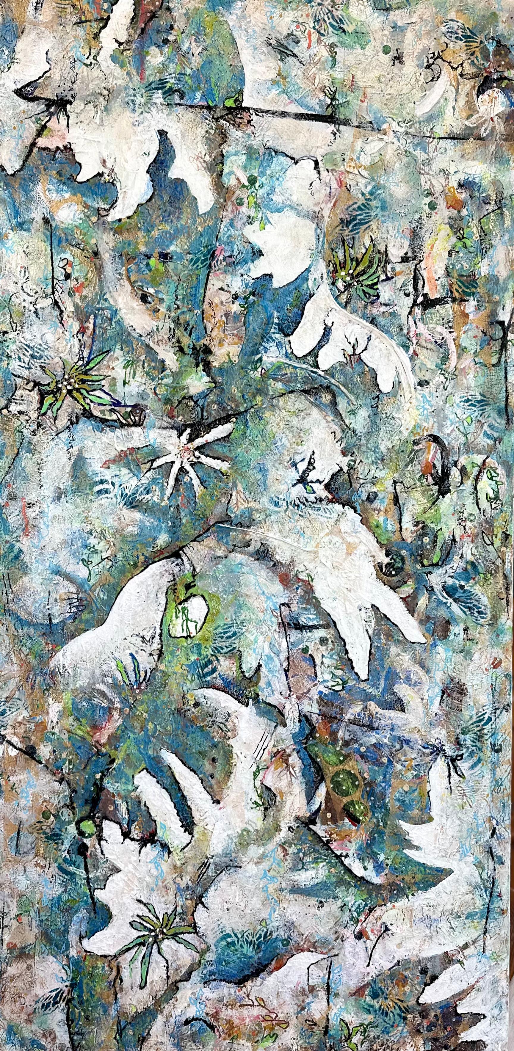 Zwischen Erde und Himmel#2 – Mixed Media Art von Roxane Hollosi