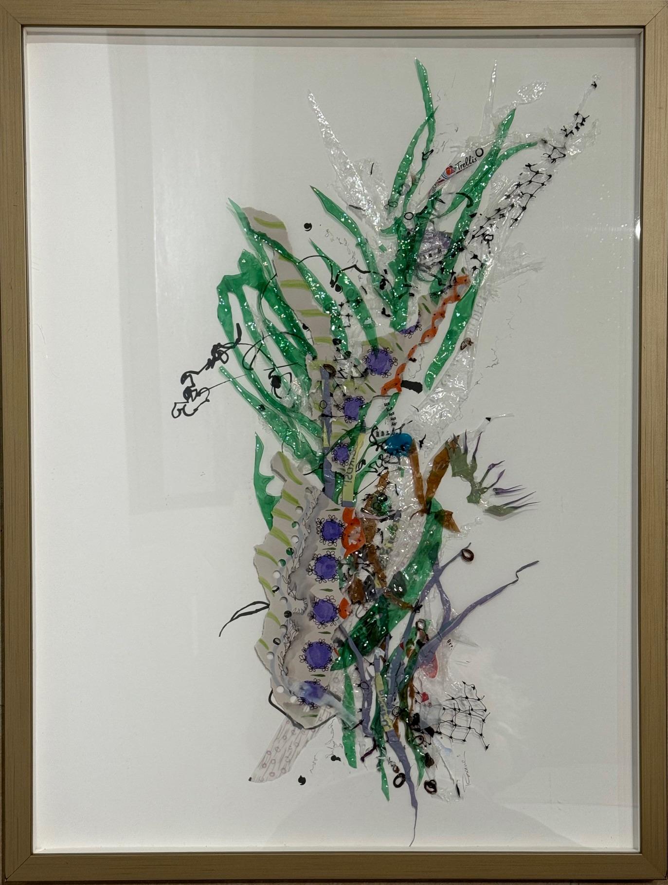 Breathe Anew n°5 - Abstrait Mixed Media Art par Roxane Hollosi