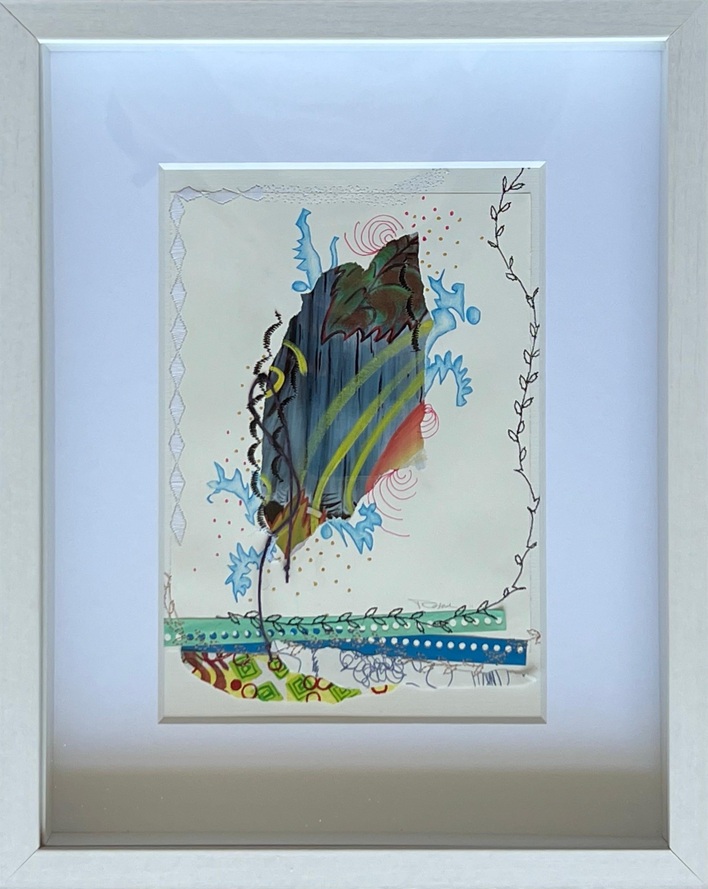 Can We Come out and Play, n° 11 - Abstrait Mixed Media Art par Roxane Hollosi