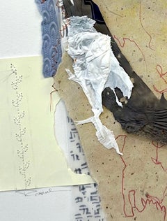 In The Whispers 1 : mixed media collage