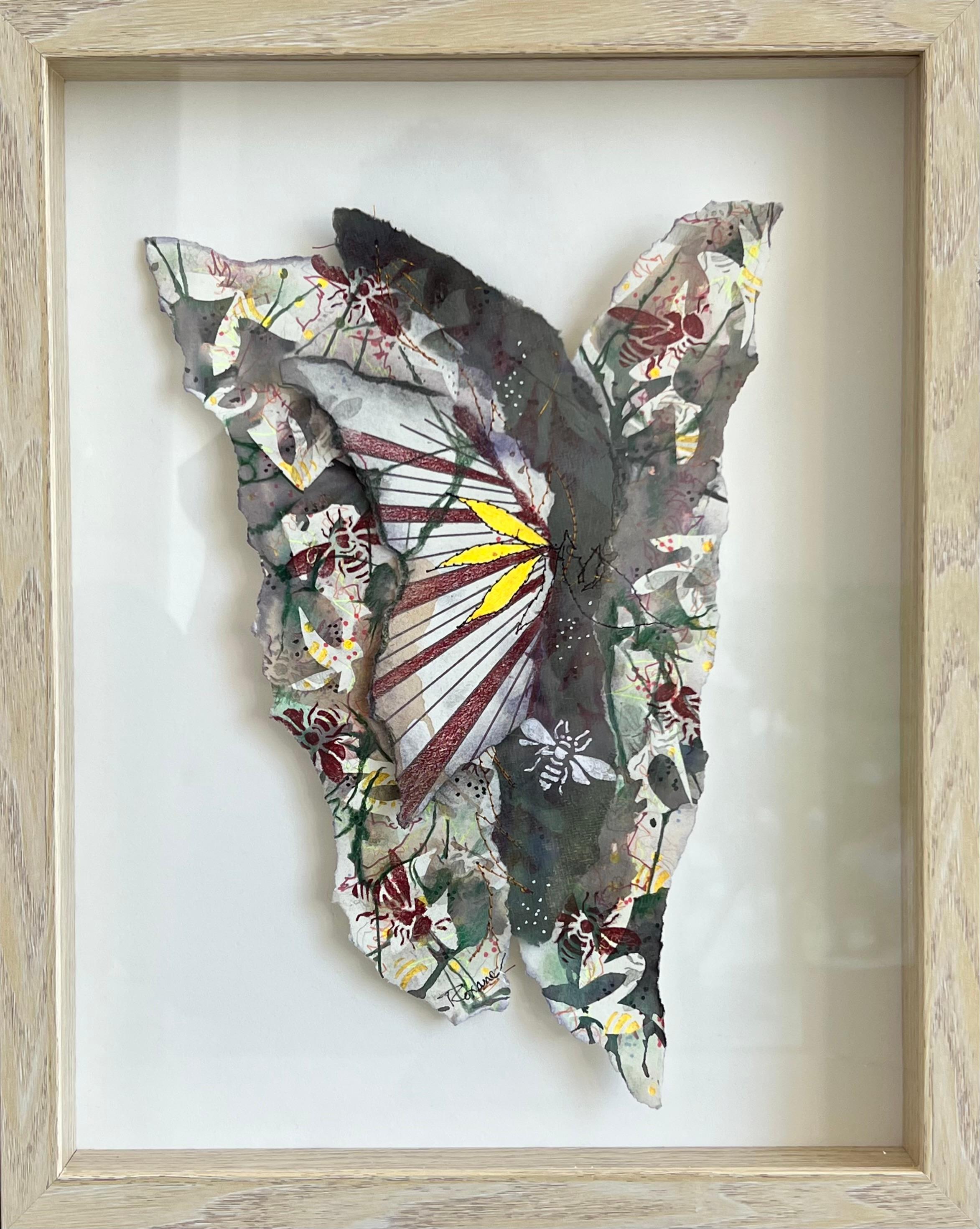Symbiosis and Honey - Abstract Mixed Media Art by Roxane Hollosi