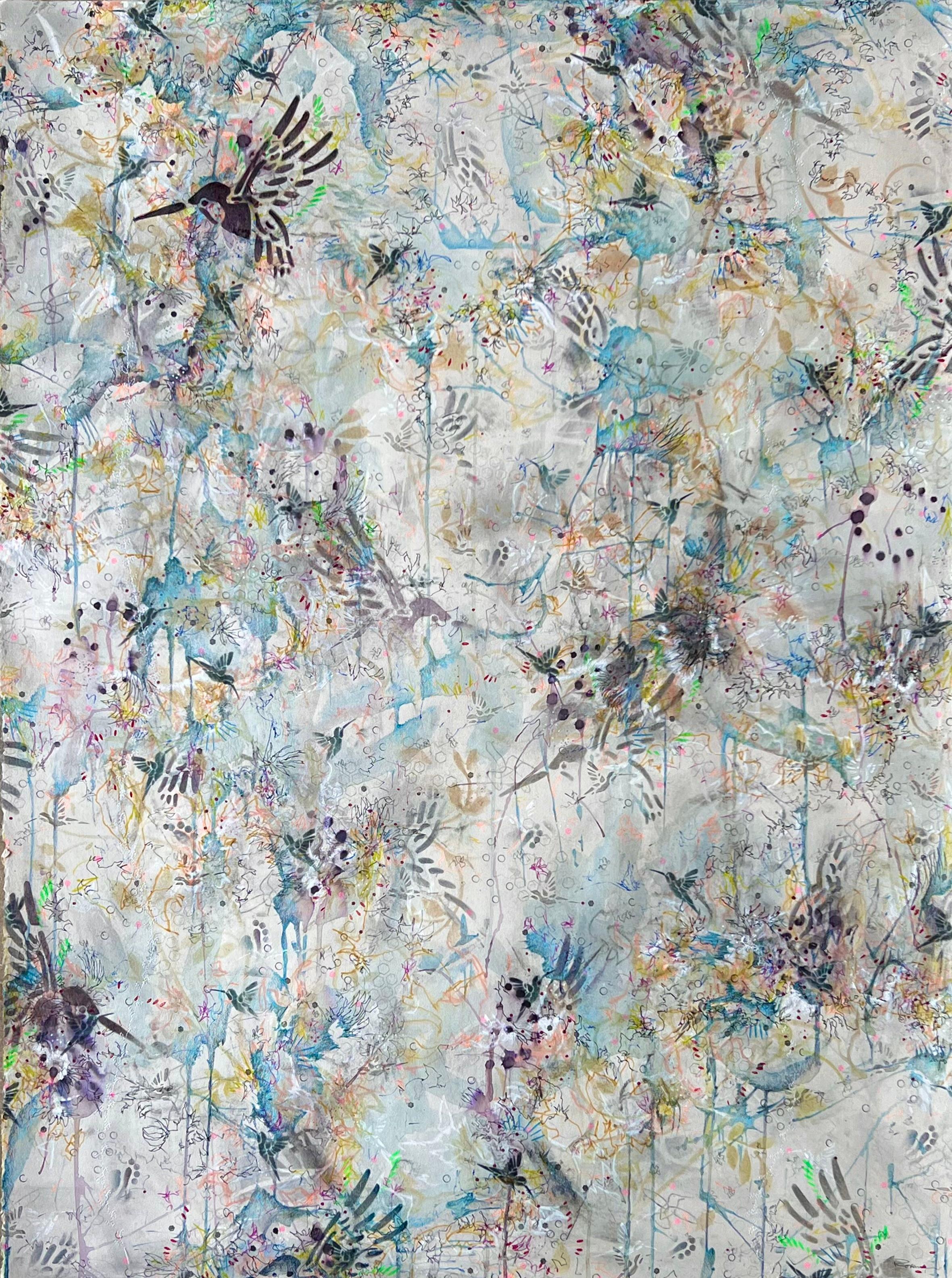 Envol I - Mixed Media Art de Roxane Hollosi