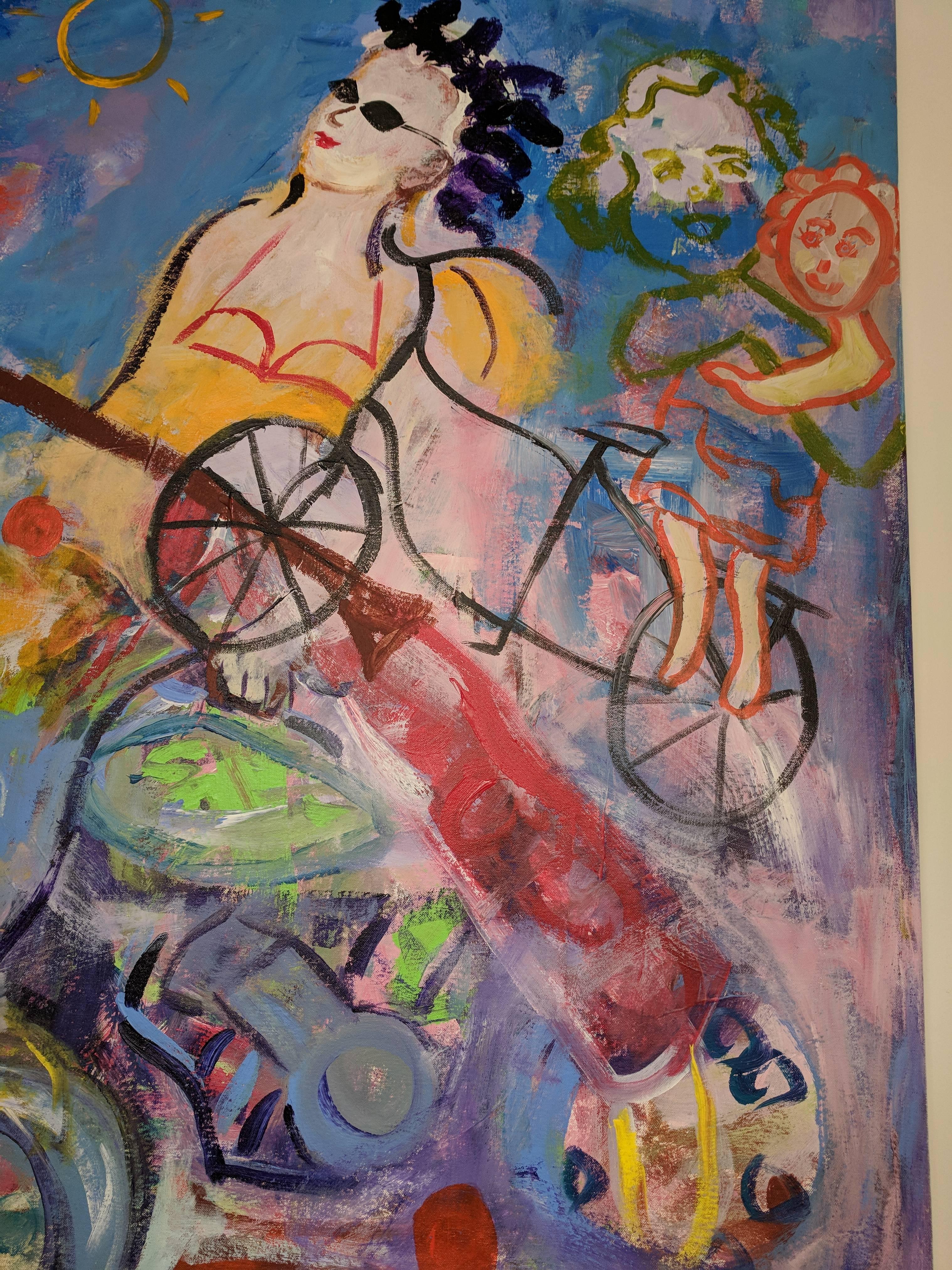 Pittura a tecnica mista --  Sogno di un desiderio - Painting Contemporaneo di Roxanna Melendez
