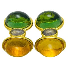 ROXANNE ASSOULIN - Boucles d'oreilles à clip en verre plaqué or
