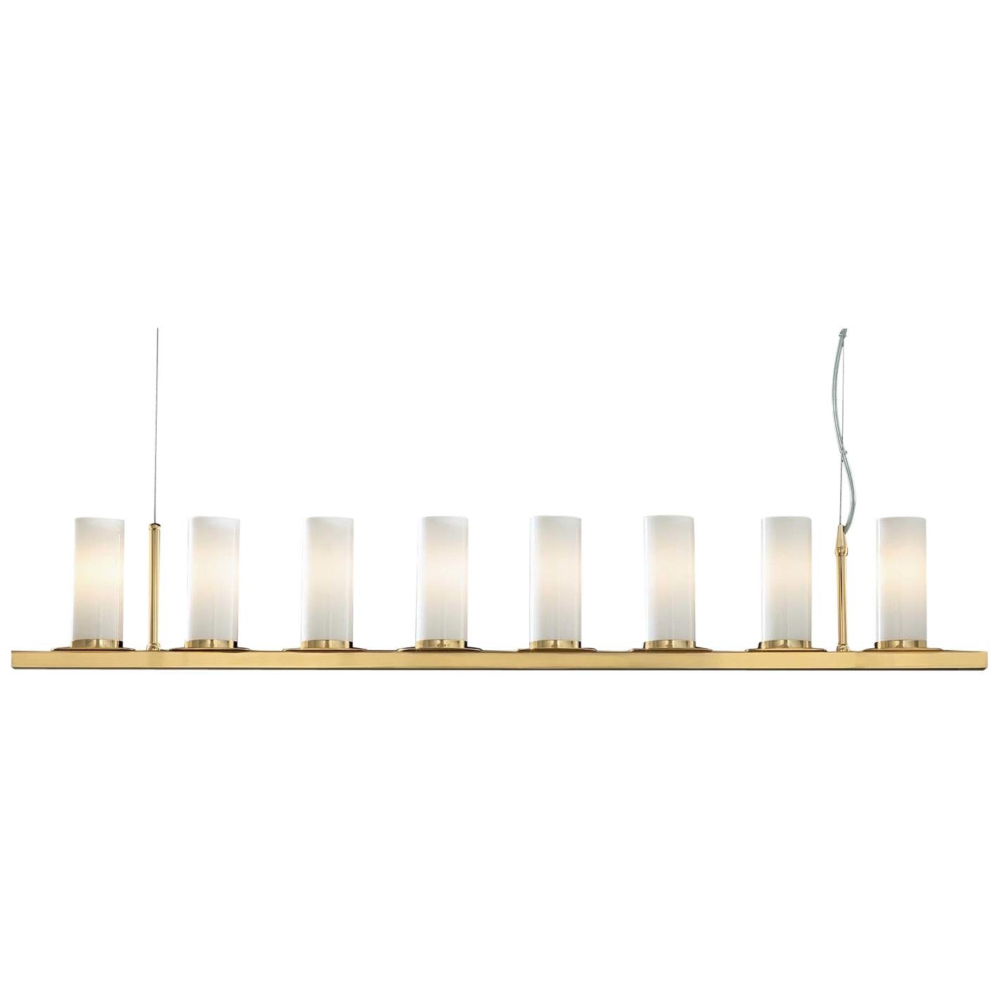 Roxanne Gold Linear Pendant Lamp For Sale