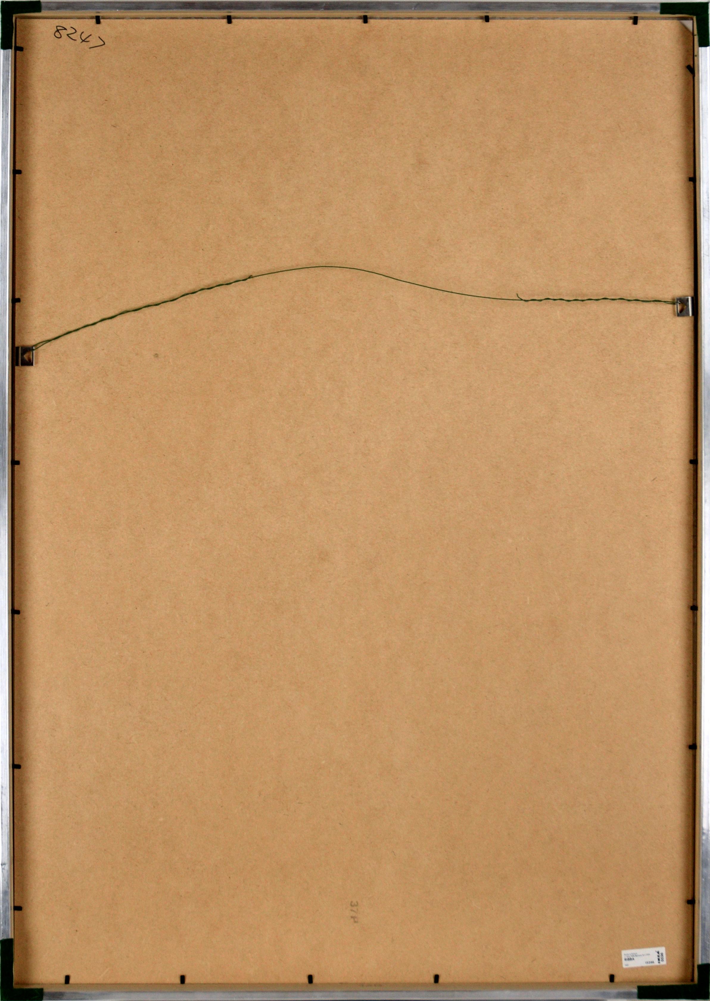 Monogravure botanique abstraite à l'encre sur papier en vente 4