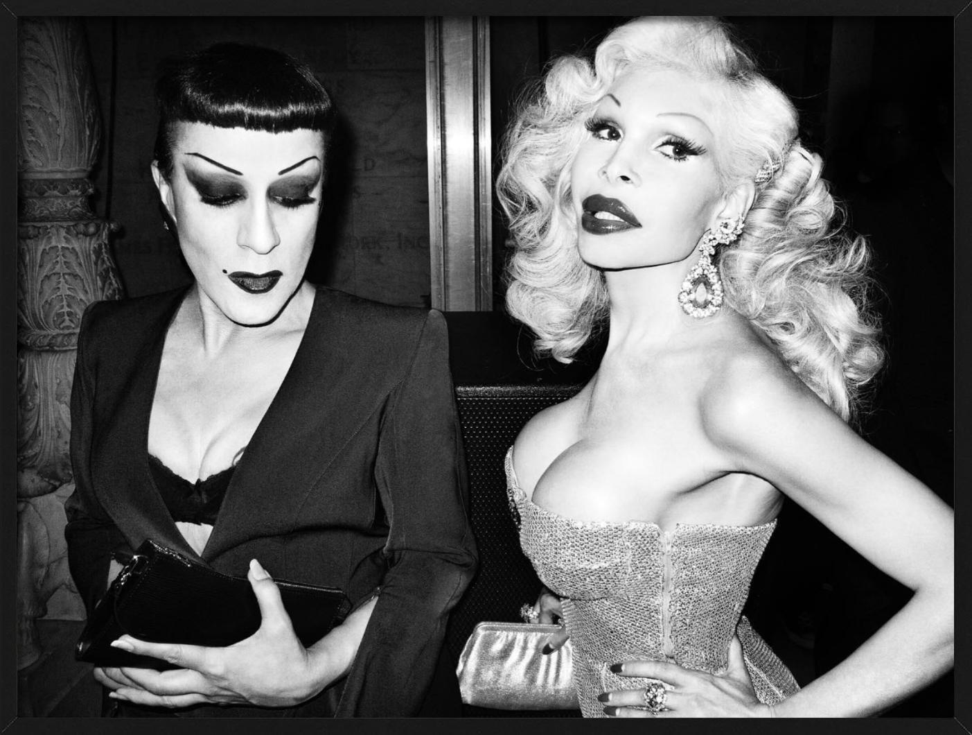Amanda and Joe Lepore, Close up portrait, b/w, Fine Art Photography For Sale 1
