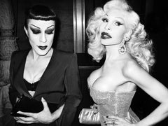 Amanda and Joe Lepore, Close up portrait, b/w, Fine Art Photography
