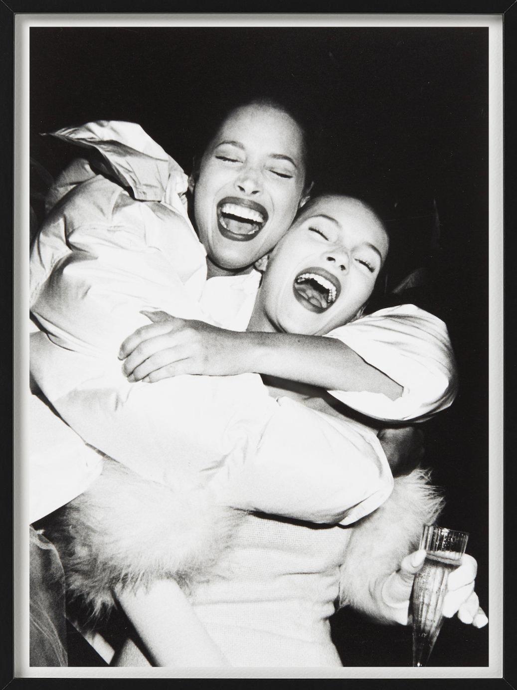 Christy Turlington & Kate Moss at Isaac Mizrahi show, fine art photography, 1994 - Photograph by Roxanne Lowit