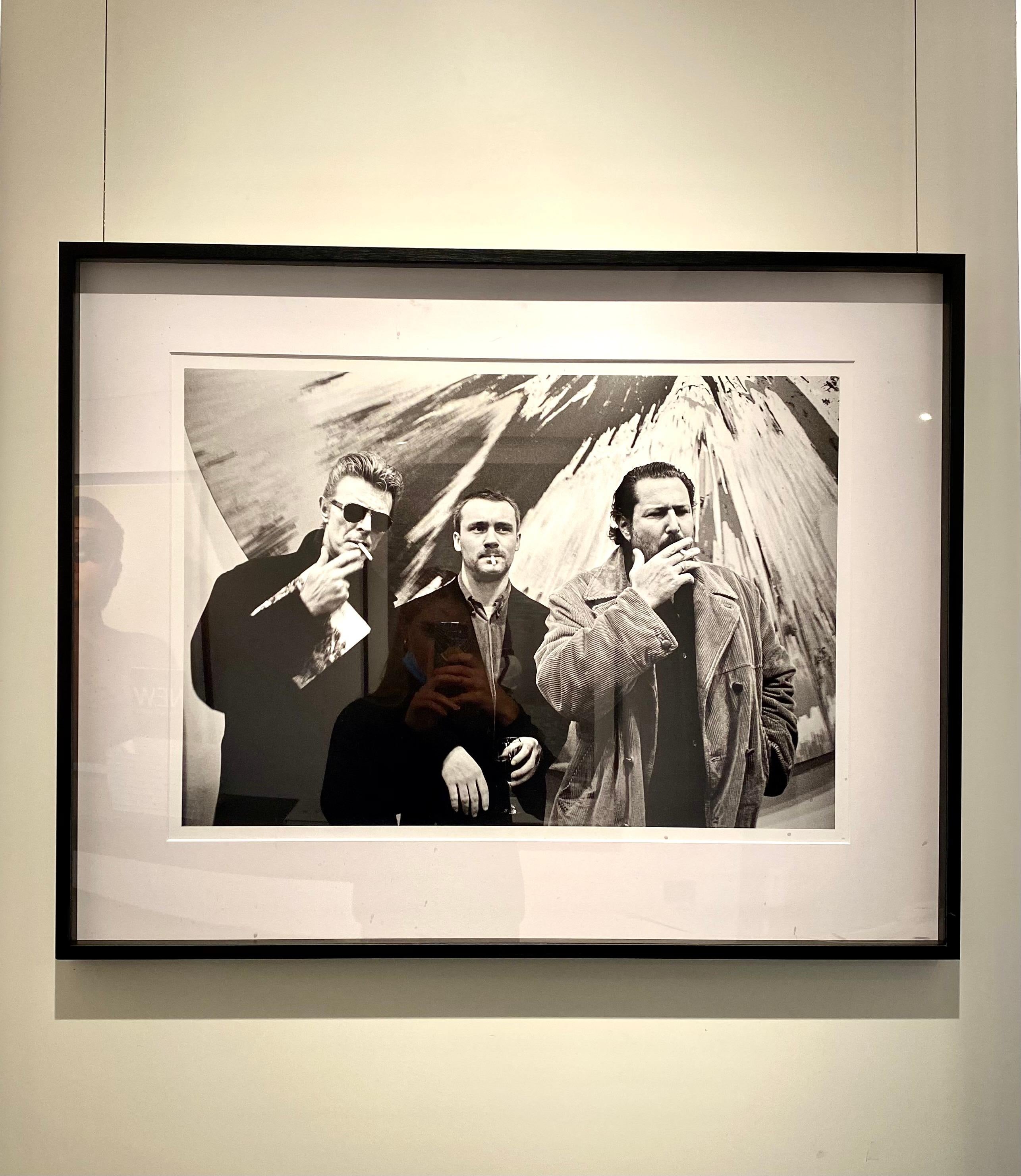 David Bowie, Damien Hirst, Julian Schnabel, New York - Photograph by Roxanne Lowit