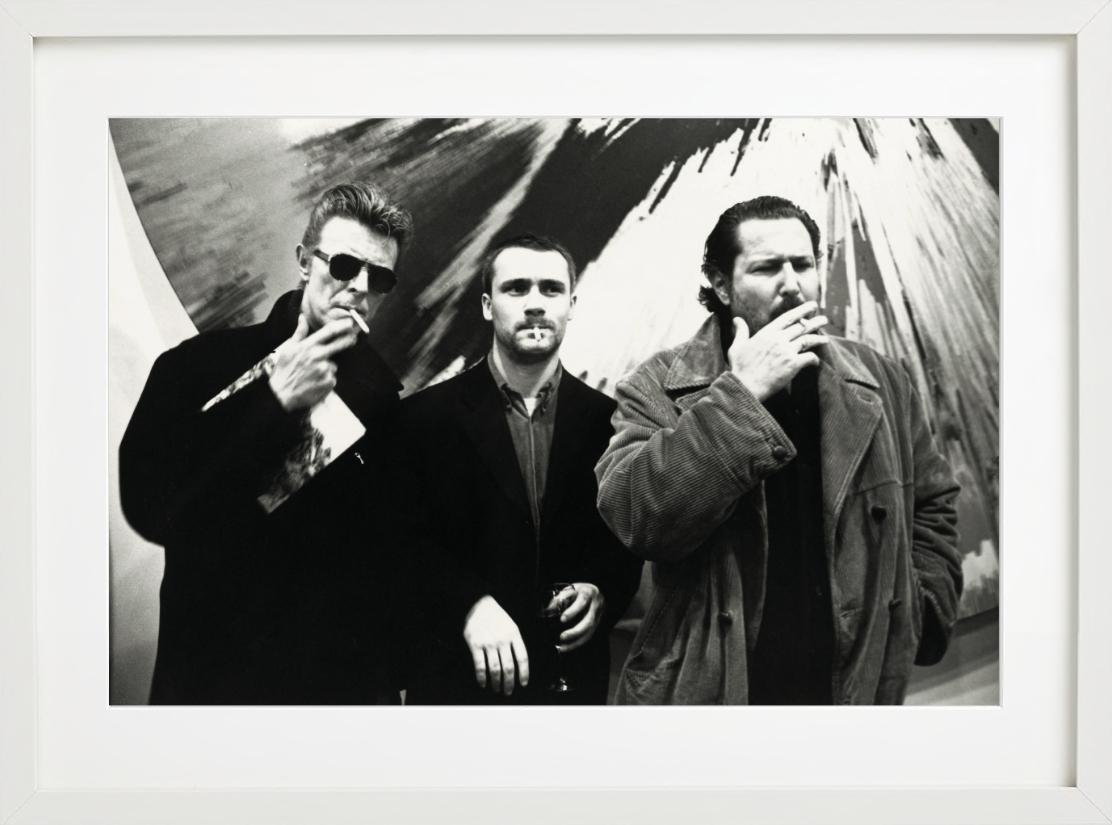 David Bowie, Damien Hirst, Julian Schnabel, New York - Photograph di Roxanne Lowit