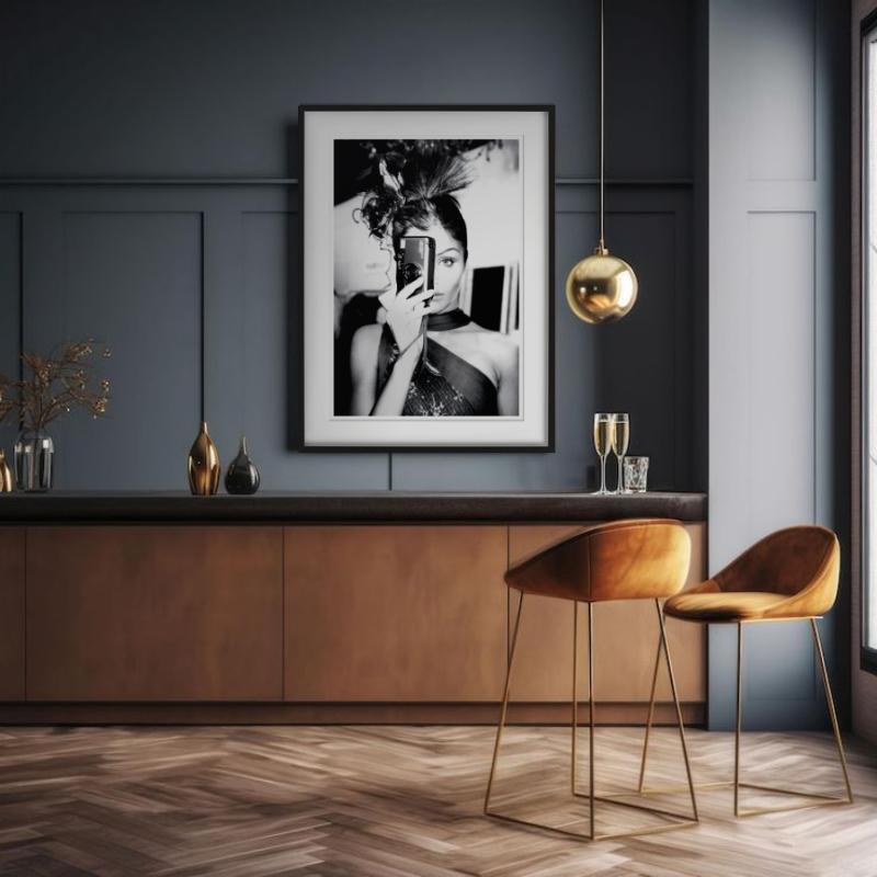 Helena Christensen toma una instantánea, B/N, Fotografía artística en venta 5