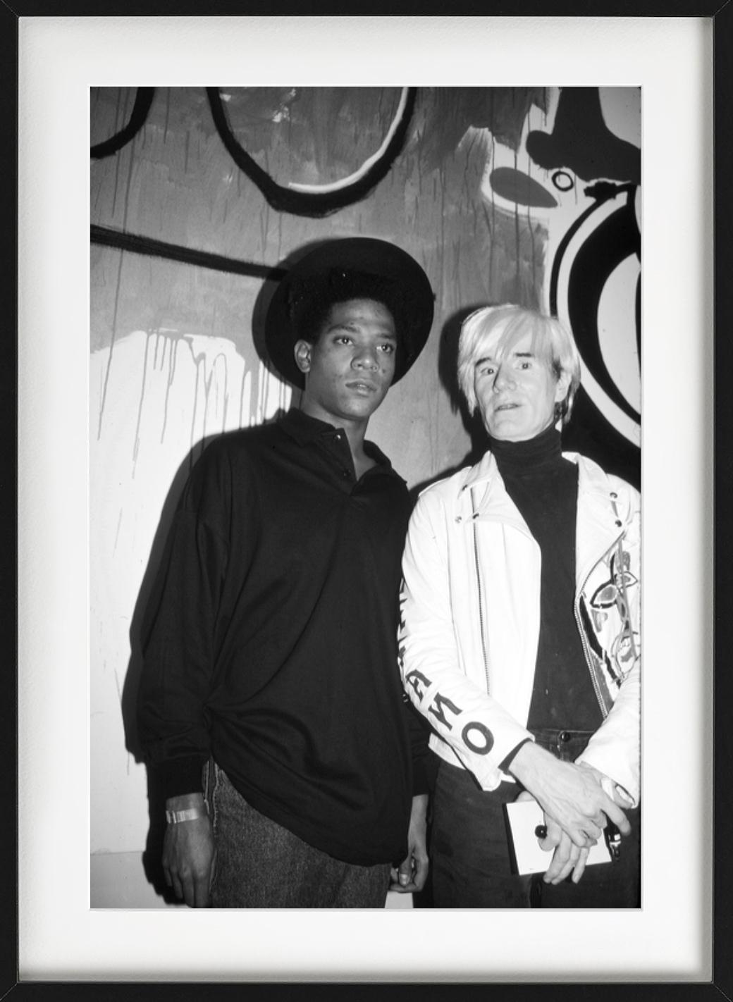 Jean-Michel Basquiat and Andy Warhol - Photograph by Roxanne Lowit