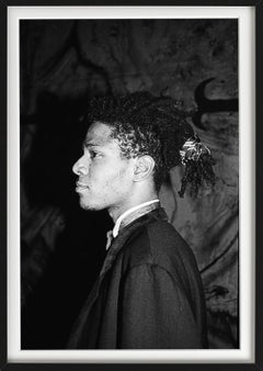 Jean-Michel Basquiat I" - Porträt im Seitenprofil, Kunstfotografie, 1985