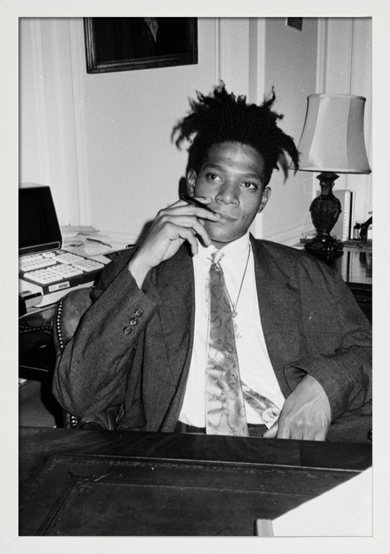 Jean-Michel Basquiat II - portrait in a suit, fine art photography, 1985 For Sale 1