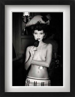 Kate Moss at Vivienne Westwood - the model backstage, fine art photography, 1994
