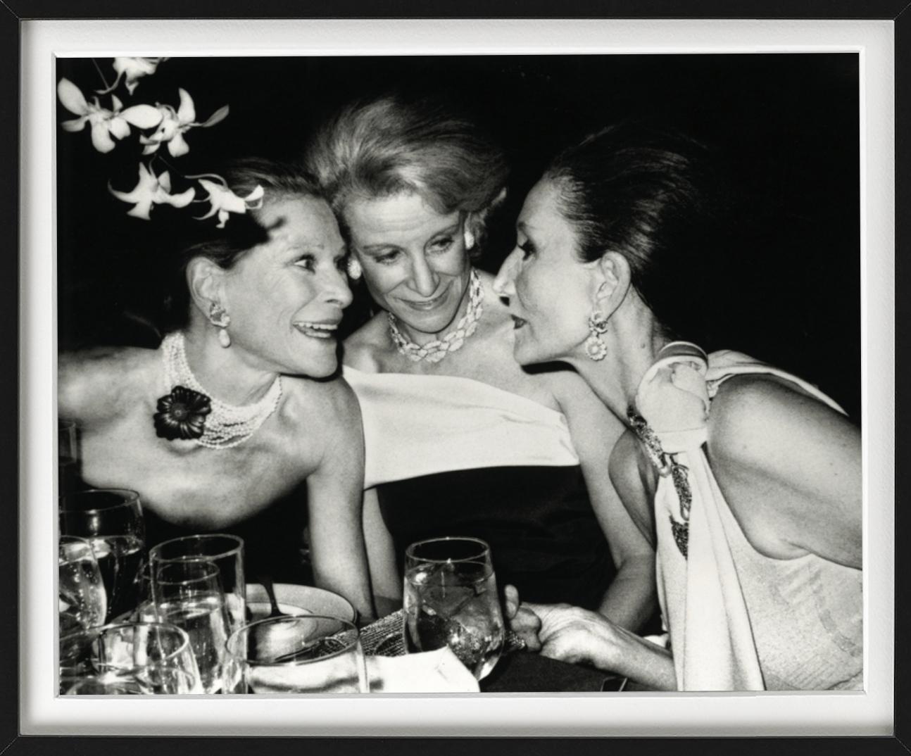 Nan Kempner, Fran Stark and Jaqueline de Ribes, NYC - fine art photography, 1984 - Photograph by Roxanne Lowit