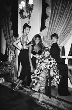 Desfile de Alta Costura de Versace en el Ritz de París - Entre bastidores, Fotografía artística, 1990