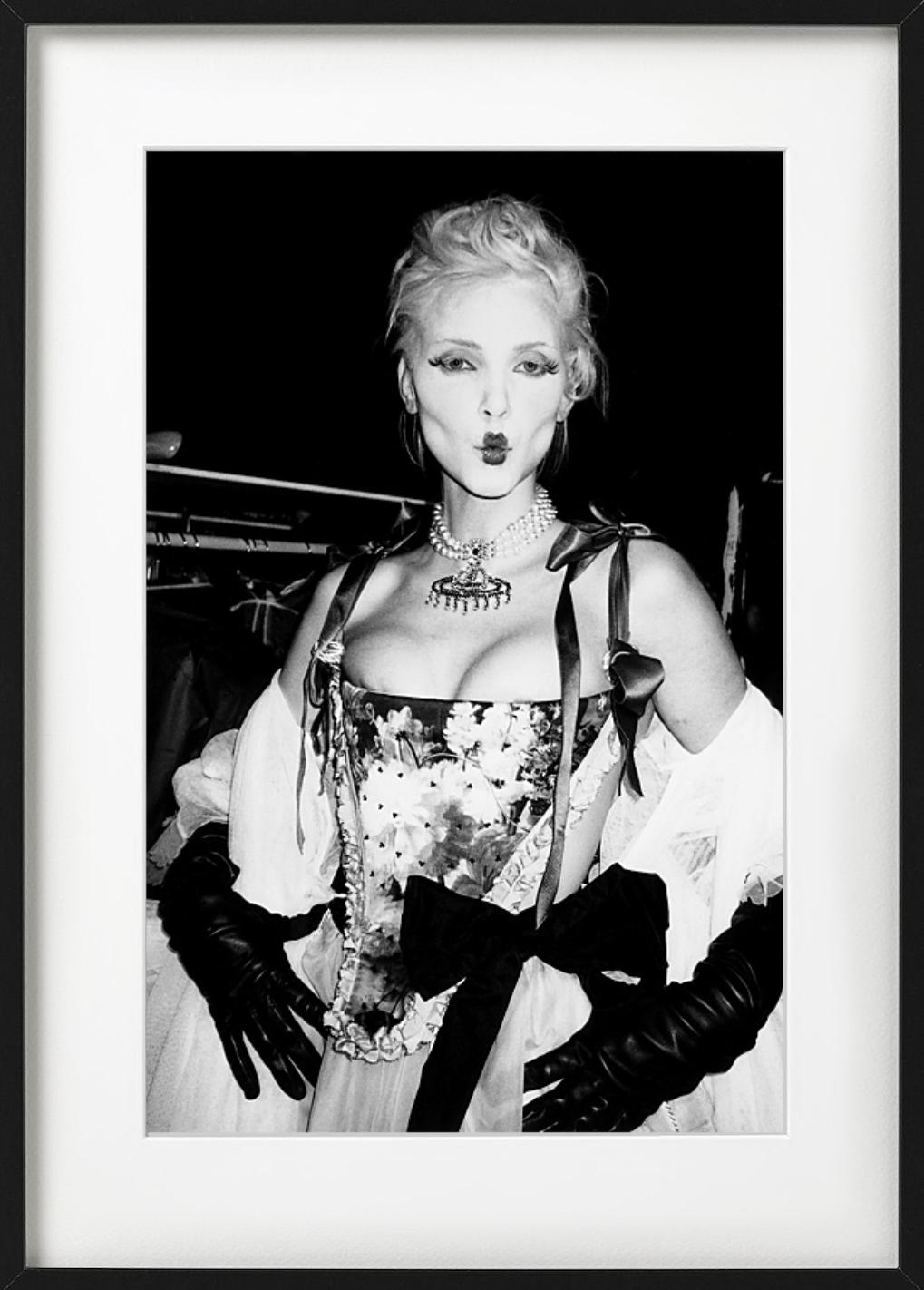 Vivienne Westwood, Paris - Nadja Auermann backstage, fine art photography, 1995 For Sale 1