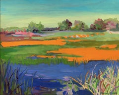WETLANDS MORNING, Painting, Oil on Canvas
