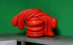 Roxy Paine Scumak, Red Orange Polyethylene, Mint, Original