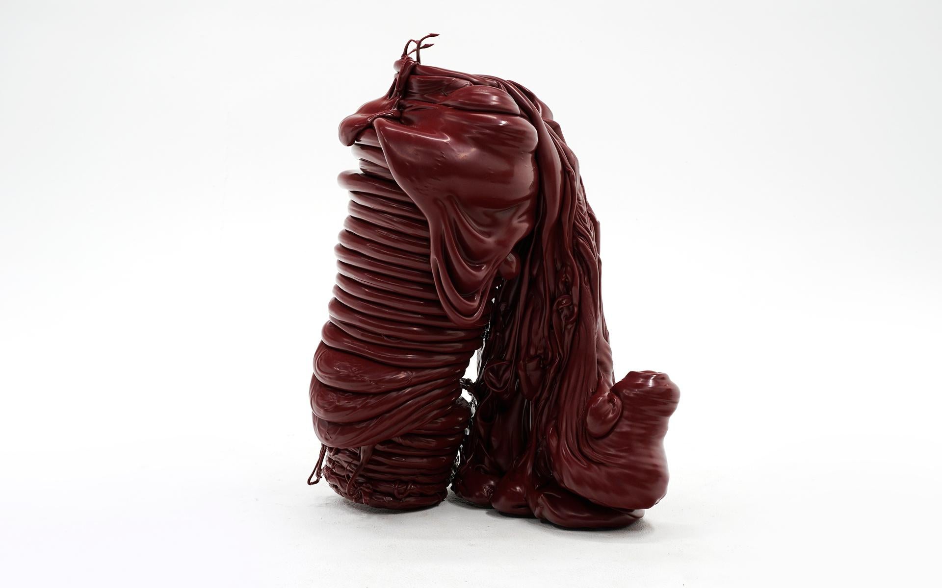 Modern Roxy Paine Scumak, 2011, Maroon / Burgundy Color, Mint Condition, Signed For Sale