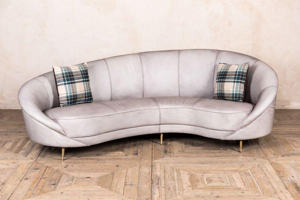 European Roxy Real Leather Sofa, 20th Century For Sale