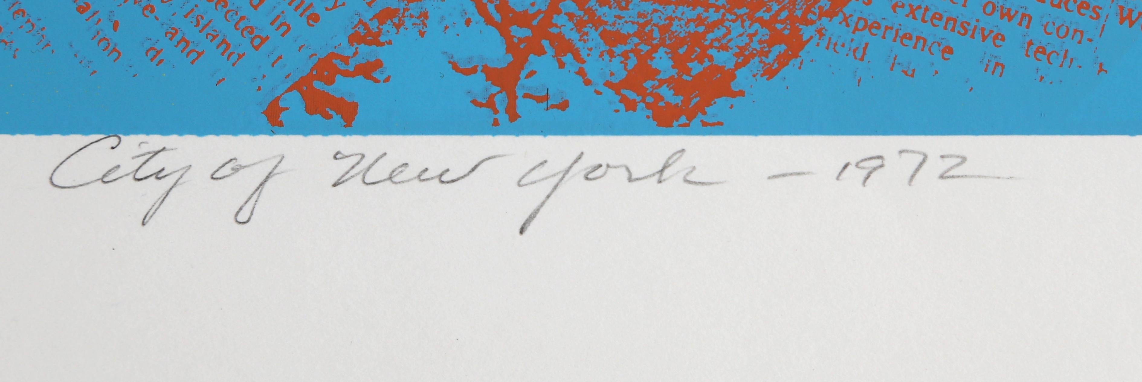 City of New York, Op-Art- Serigraphie von Roy Ahlgren im Angebot 2