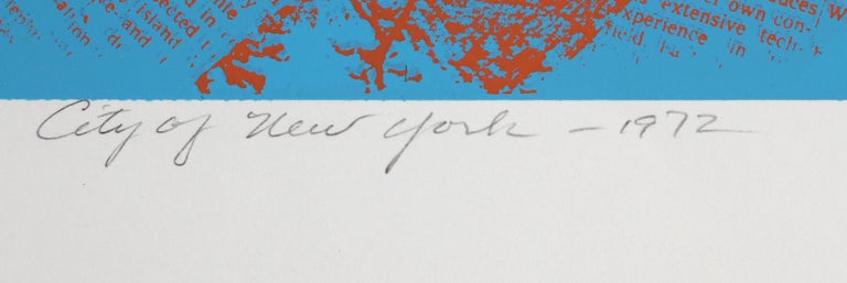City of New York, Op Art Serigraph by Roy Ahlgren For Sale 2