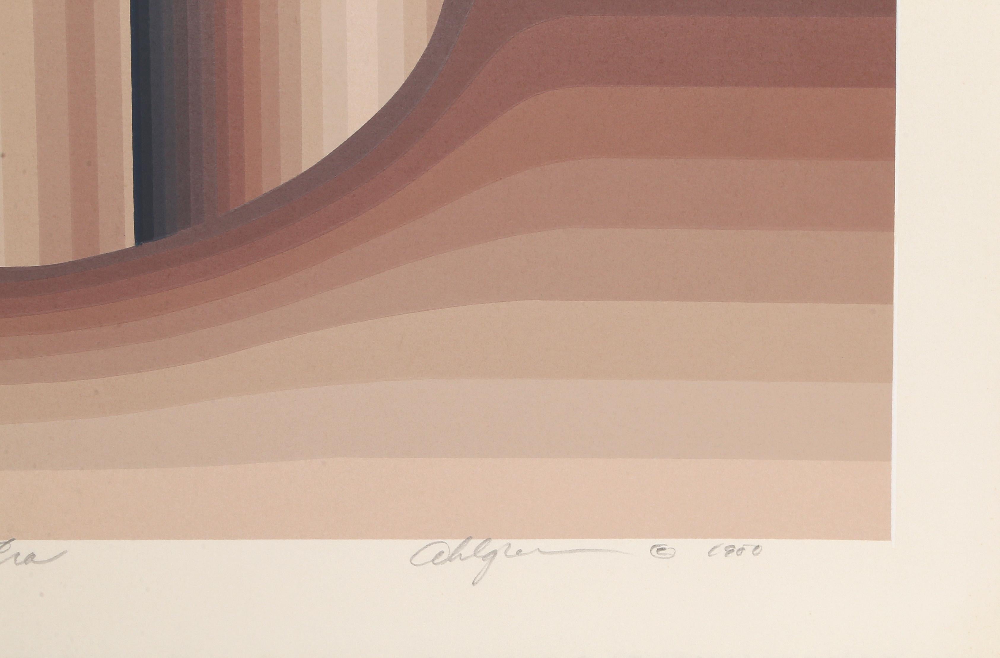 Dawn of a New Era, Op Art Abstract Screenprint by Roy Ahlgren For Sale 1