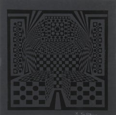 "Desert Icon Exp.", circa 1970, Silkscreen by Roy Ahlgren