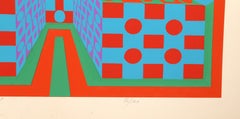 Desert Icon I, Abstract Silkscreen by Roy Ahlgren