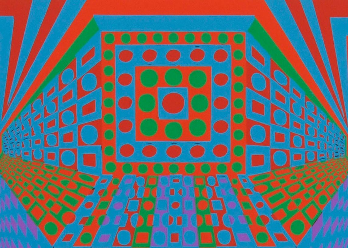 Desert Icon II (Op-Art), Print, von Roy Ahlgren