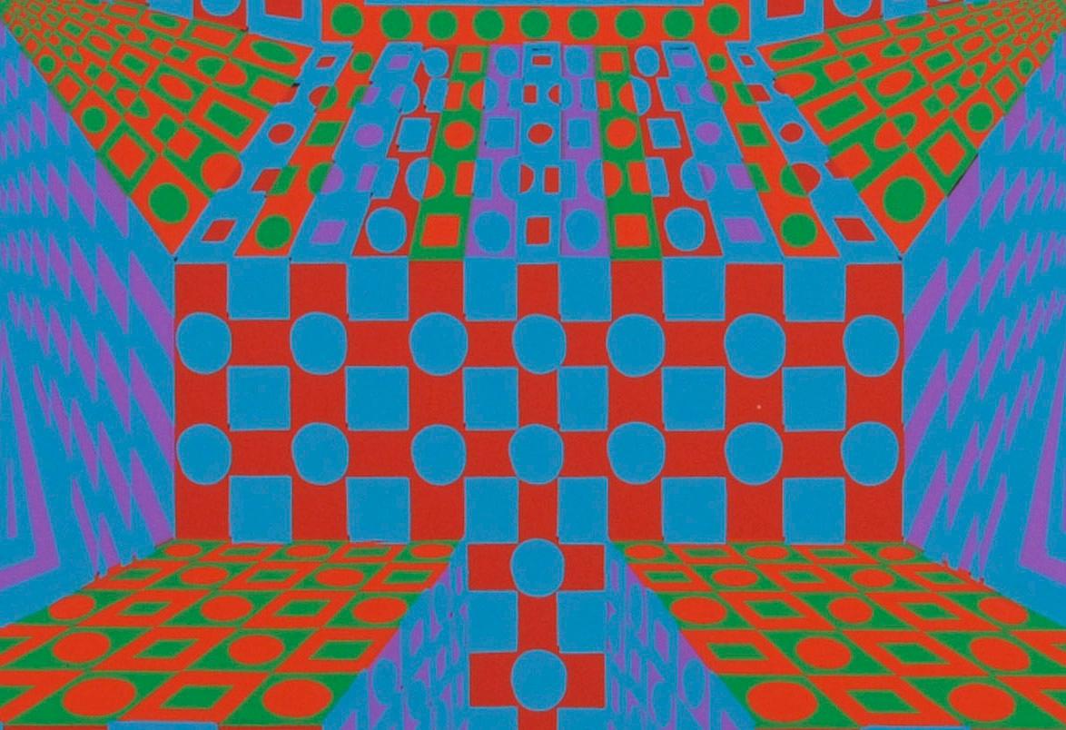 Desert Icon II (Blau), Abstract Print, von Roy Ahlgren