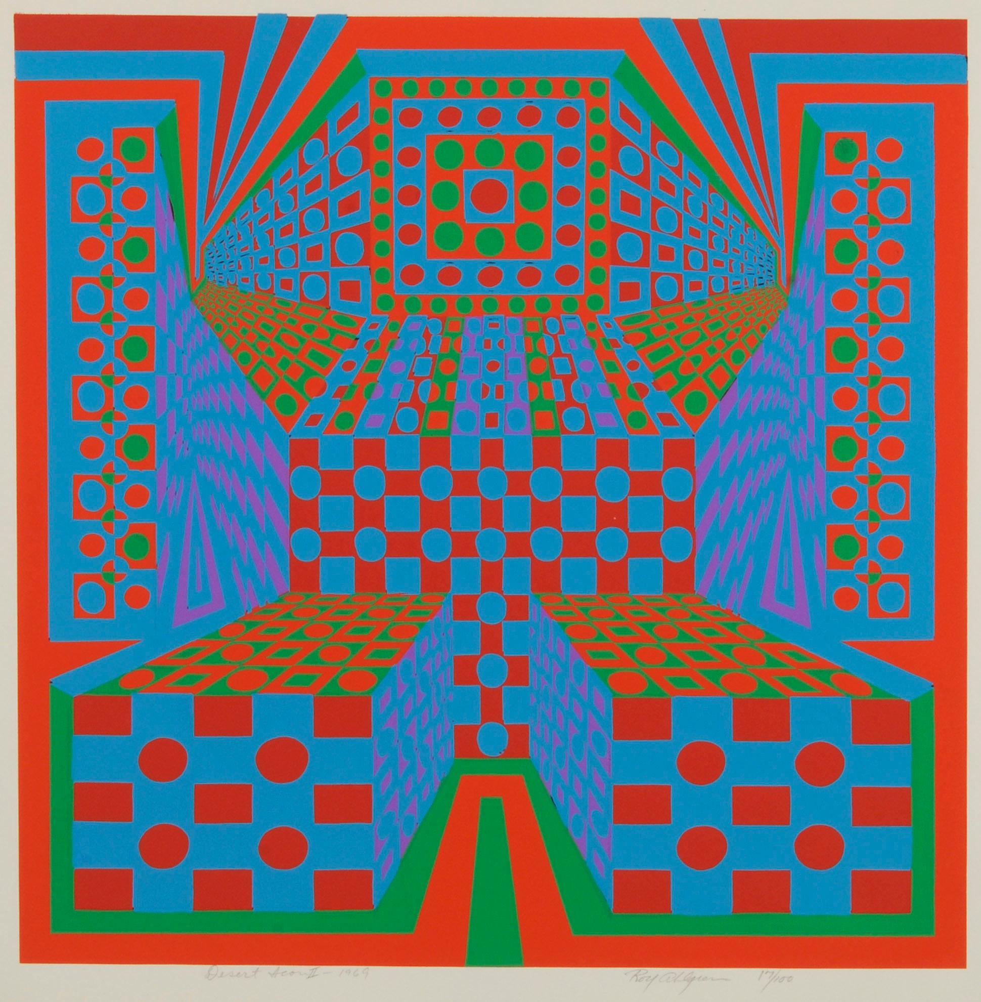 Roy Ahlgren Abstract Print – Desert Icon II