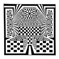 Desert Icon IV, 1968, Op Art Screenprint by Roy Ahlgren
