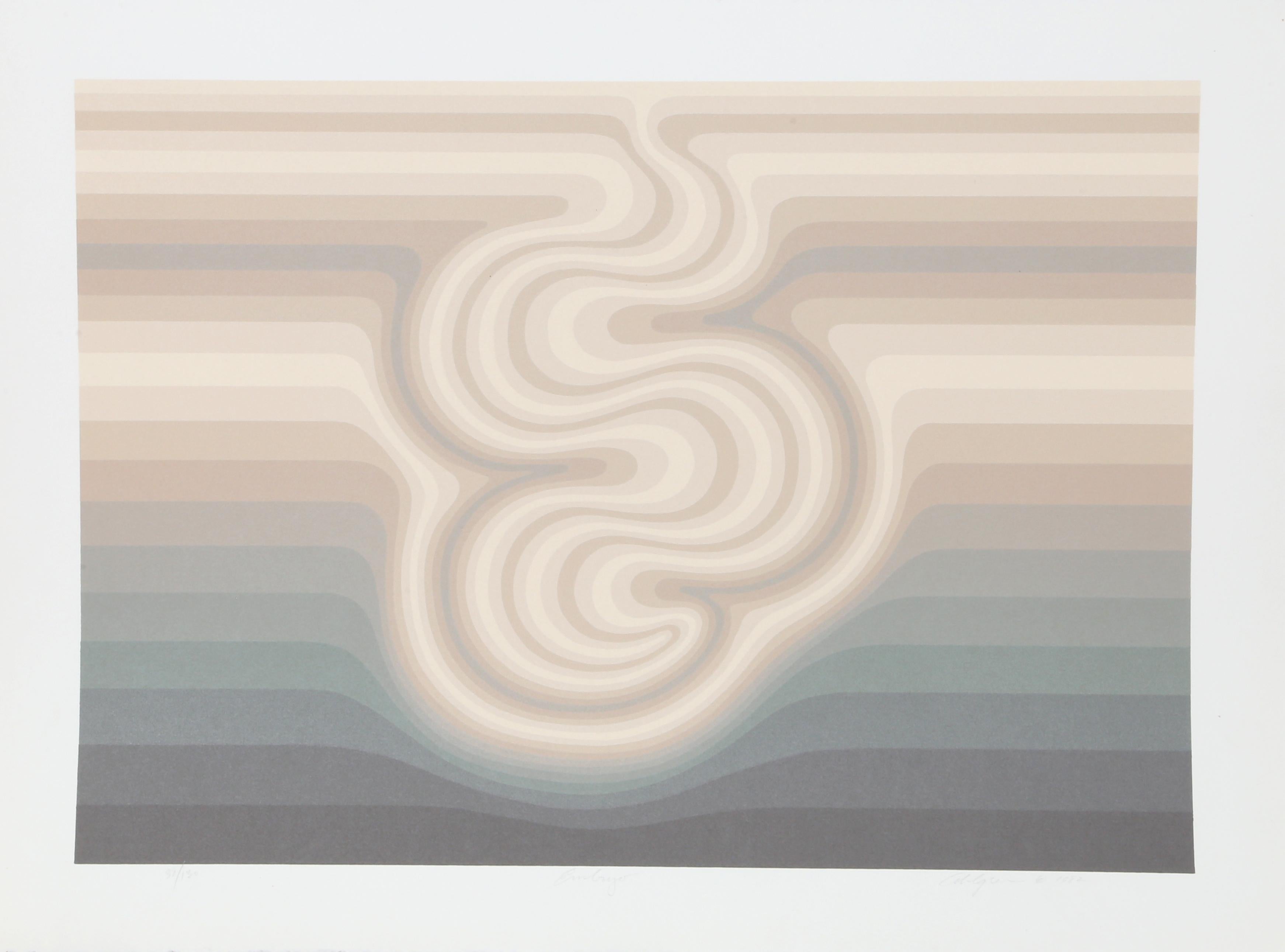 Artista: Roy Ahlgren, Estadounidense (1927 - 2011)
Título: Embrión
Año: 1982
Técnica: Serigrafía, firmada y numerada a lápiz
Edición: 130
Tamaño de la imagen: 18 x 25 pulgadas
Tamaño: 55,88 x 74,93 cm (22 x 29,5 pulg.)