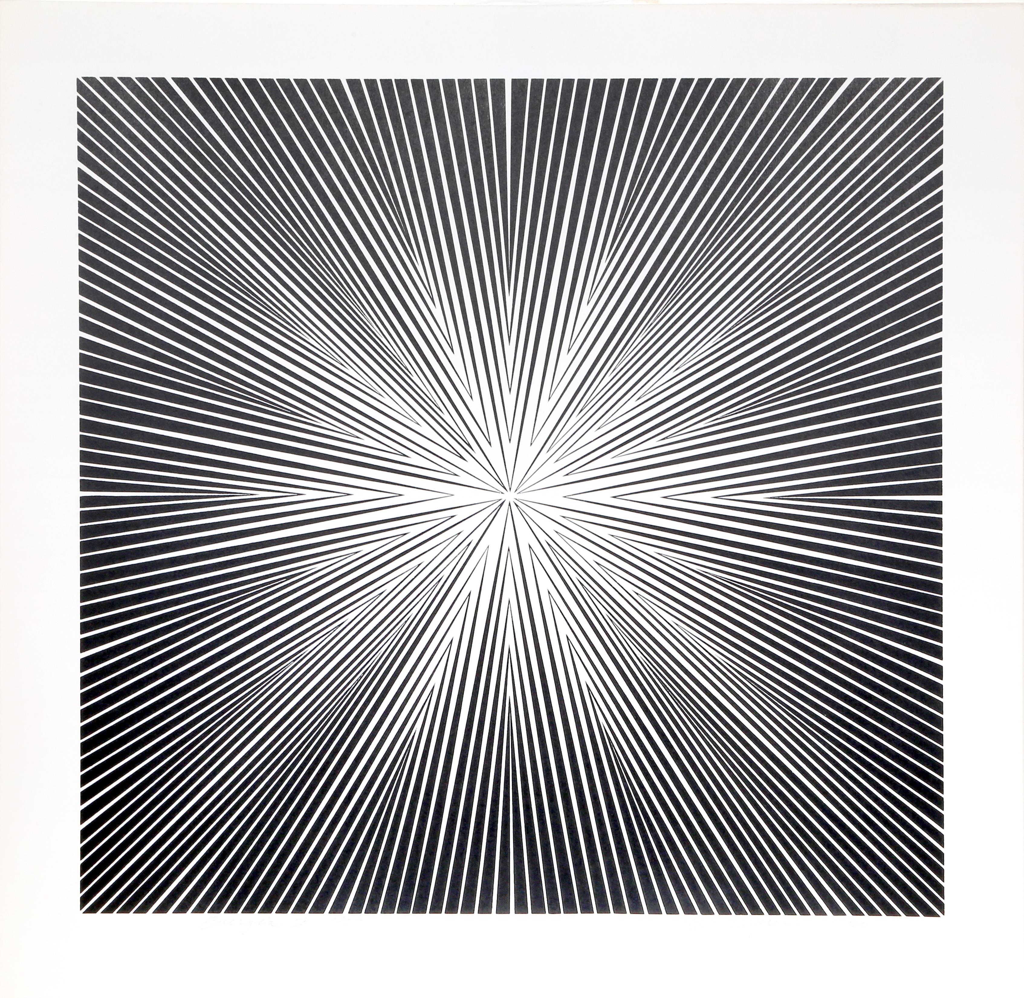 Artista: Roy Ahlgren, americano (1927 - 2011)
Titolo: Energia I
Anno: 1969
Medio: Serigrafia, firmato e numerato a matita
Edizione: 100, AP
Dimensioni dell'immagine: 17 x 17 pollici
Dimensioni: 20 x 20 pollici (50,8 x 50,8 cm)