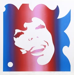 Eve (Blu), serigrafia Pop Art di Roy Ahlgren