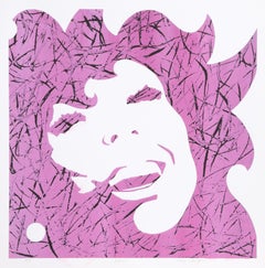"Eve (Pink/Black)", Pop Art Serigraph by Roy Ahlgren 1974